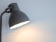 Photo Industrial Chrome Floor Lamp