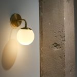 Photo brass sconce